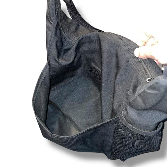 LL Bean Shoulder Purse Tote Nylon Full Zip Strap Crossbody Bag Handbag Vintage - Picture 8 of 14